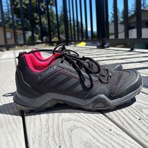 Adidas Terrex AX3 GTX Women's Size 8 Hiking Shoes Sneakers Black Pink Gore-Tex